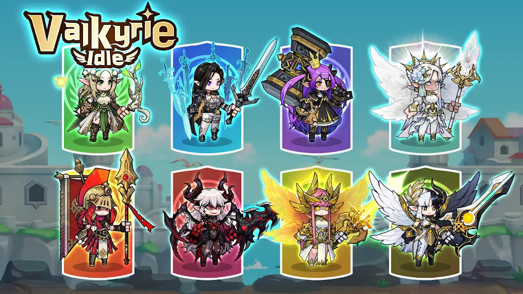 Valkyrie Idle — Мод: Много денег — скриншот 3
