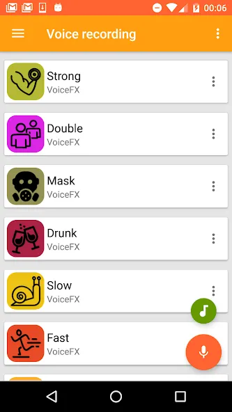Скачать VoiceFX - Voice Changer with v (Мод: Все разблокировано) на Андроид — скриншот 4