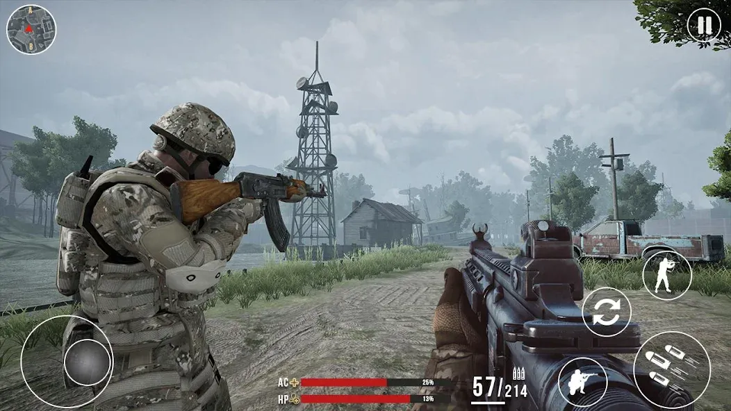 Modern Commando Warfare Combat на Андроид — Много денег — скриншот 2