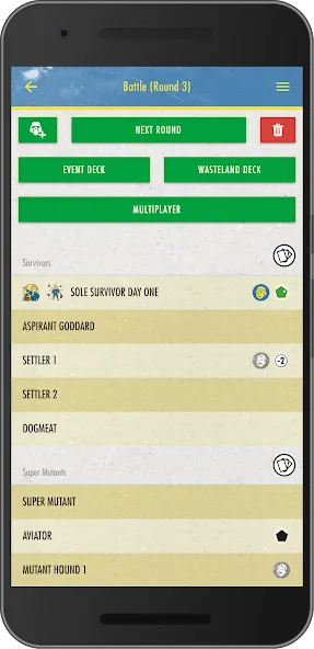 Взломанная Fallout: Wasteland Warfare на Андроид — Много крышек и ресурсов — скриншот 2