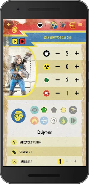 Взломанная Fallout: Wasteland Warfare на Андроид — Много крышек и ресурсов — скриншот 4