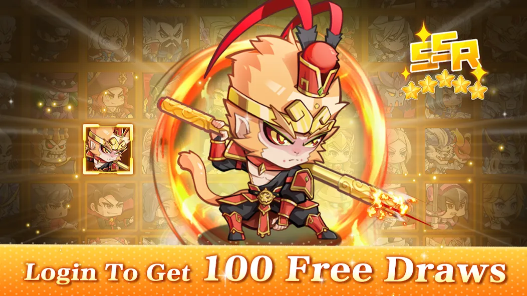 Mythic Summon: Idle RPG (Мод Много денег и алмазов) — скриншот 2