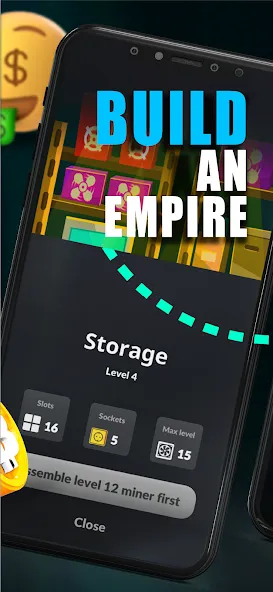 Merge Crypto Miner: Earn Money MOD APK — Много денег — скриншот 3