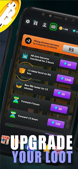 Merge Crypto Miner: Earn Money MOD APK — Много денег — скриншот 5