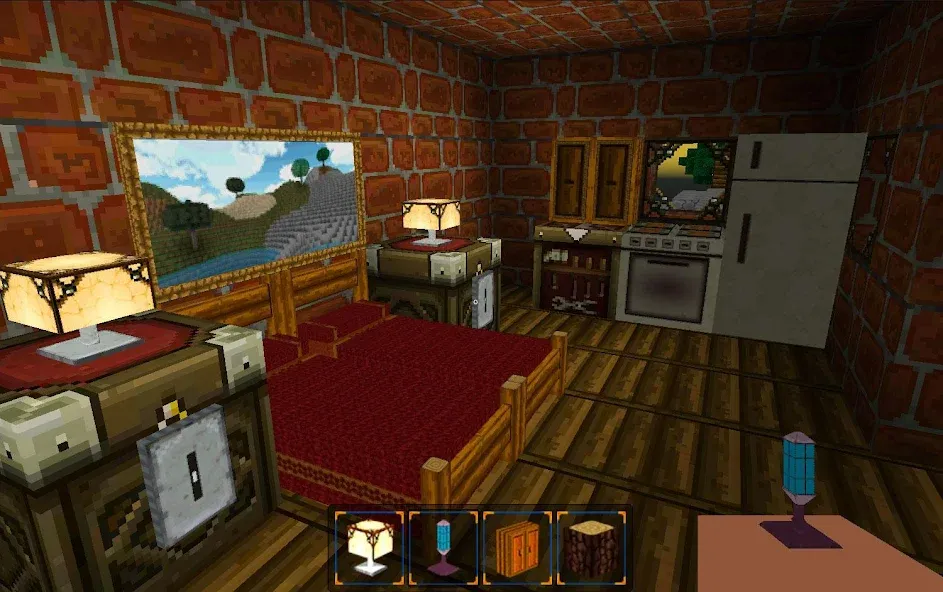 BlockBuild Craft a Dream World (Мод Много денег и ресурсов) — скриншот 1