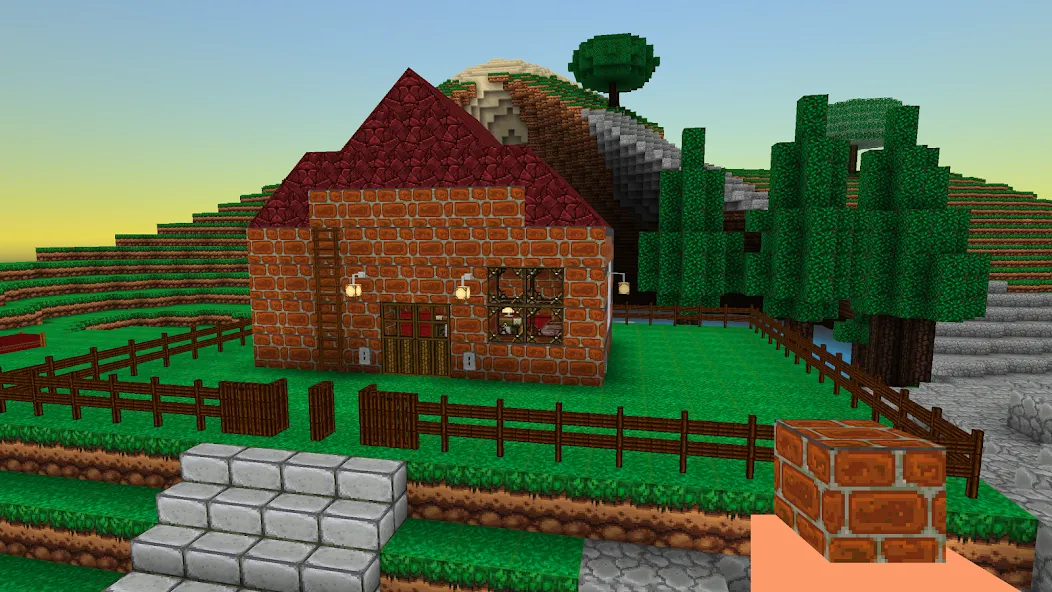 BlockBuild Craft a Dream World (Мод Много денег и ресурсов) — скриншот 2