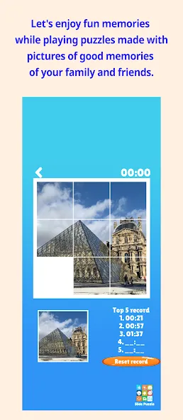 Взломанная Slide Puzzle with your photo на Андроид — Все открыто — скриншот 1