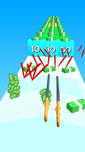 Взлом Gun Head Run — Много денег — скриншот 1