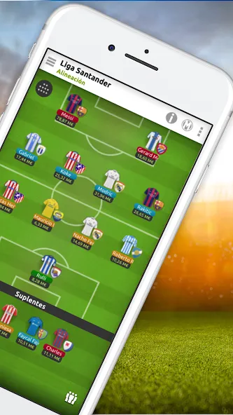 Скачать futmondo - soccer manager на Android — Много денег — скриншот 2