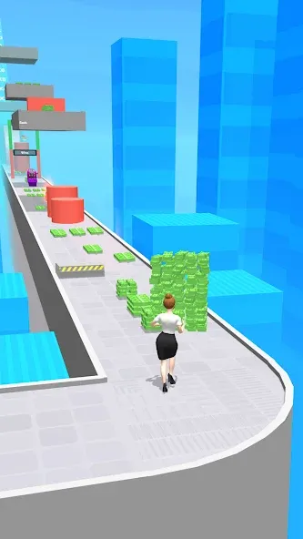 Скачать Money Run 3D — Последняя версия (Много денег) — скриншот 3