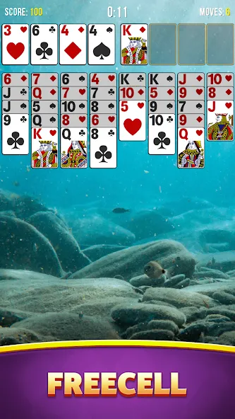 Solitaire Bliss Collection Mod APK Все пасьянсы открыты и без рекламы — Скачать на Андроид — скриншот 4