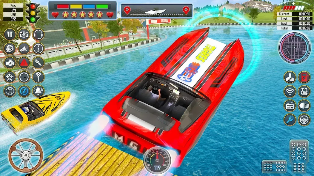 Speed Boat Racing: Boat games MOD — Много денег на Андроид — скриншот 5