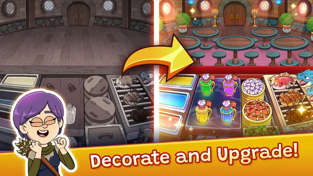 Potion Punch 2: Cooking Quest MOD APK — Много денег и алмазов — скриншот 5