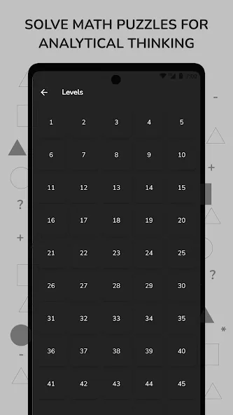 Math Puzzle & Brain Riddles (Мод Все уровни разблокированы) — скриншот 1