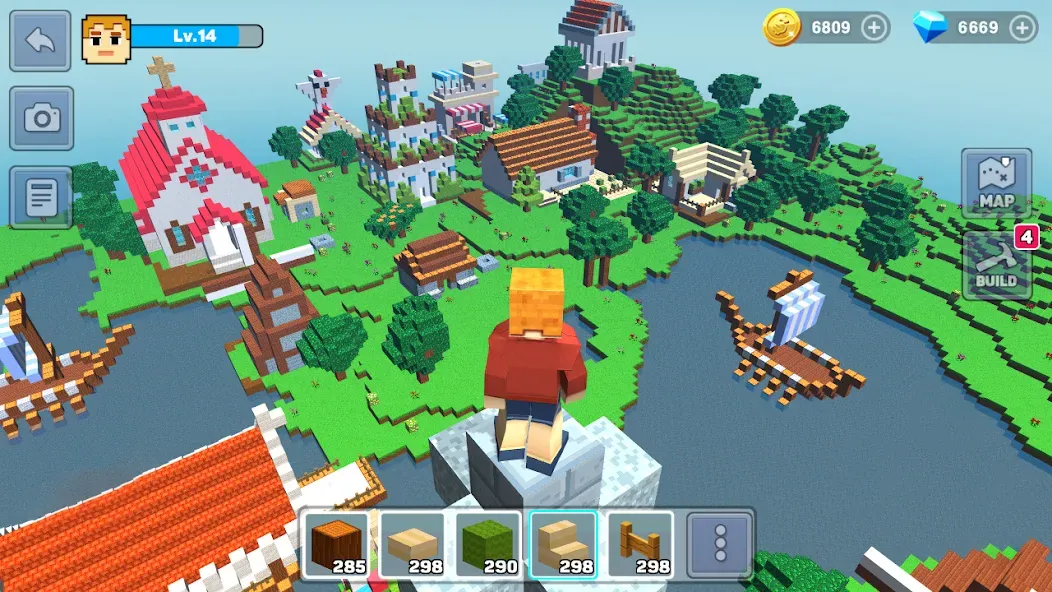 Взломанная MiniCraft: Blocky Craft 2024 на Андроид — Много денег и без рекламы — скриншот 1 Взломанная MiniCraft: Blocky Craft 2024 на Андроид — Много денег и без рекламы — скриншот 1