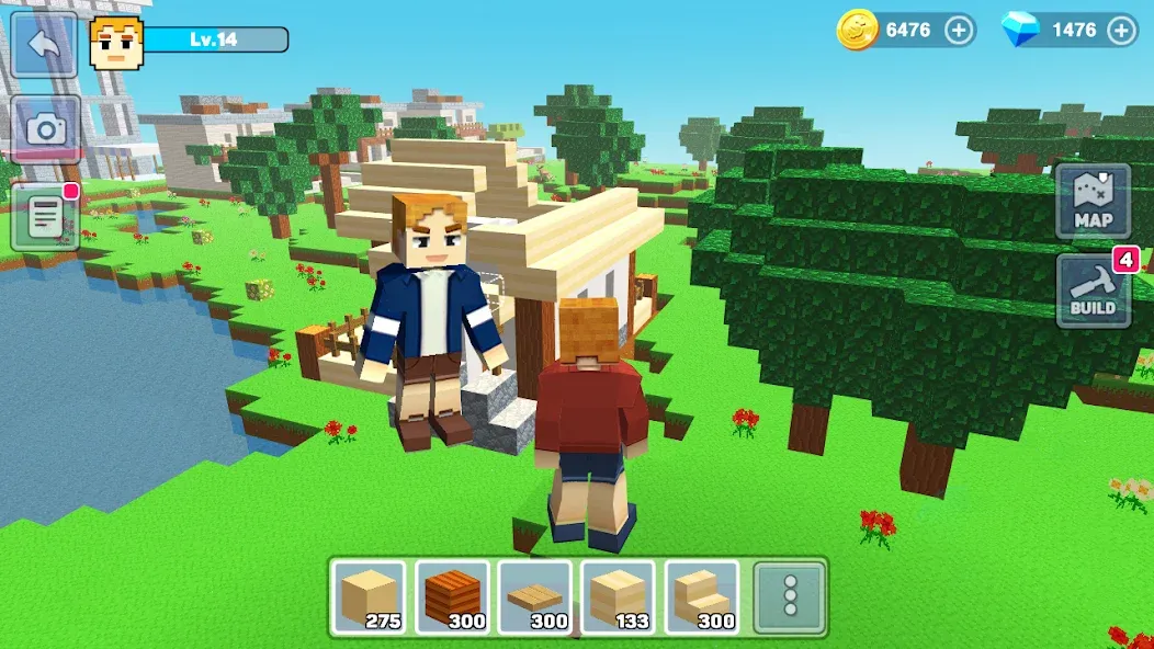 Взломанная MiniCraft: Blocky Craft 2024 на Андроид — Много денег и без рекламы — скриншот 2 Взломанная MiniCraft: Blocky Craft 2024 на Андроид — Много денег и без рекламы — скриншот 2