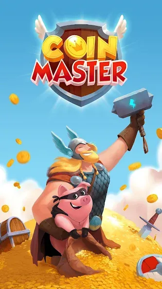 Скачать Coin Master (Мод: Много монет и спинов) на Андроид — скриншот 1
