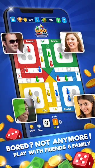 Ludo Club - Fun Dice Game на Андроид — Много денег и бесконечные кубики — скриншот 2