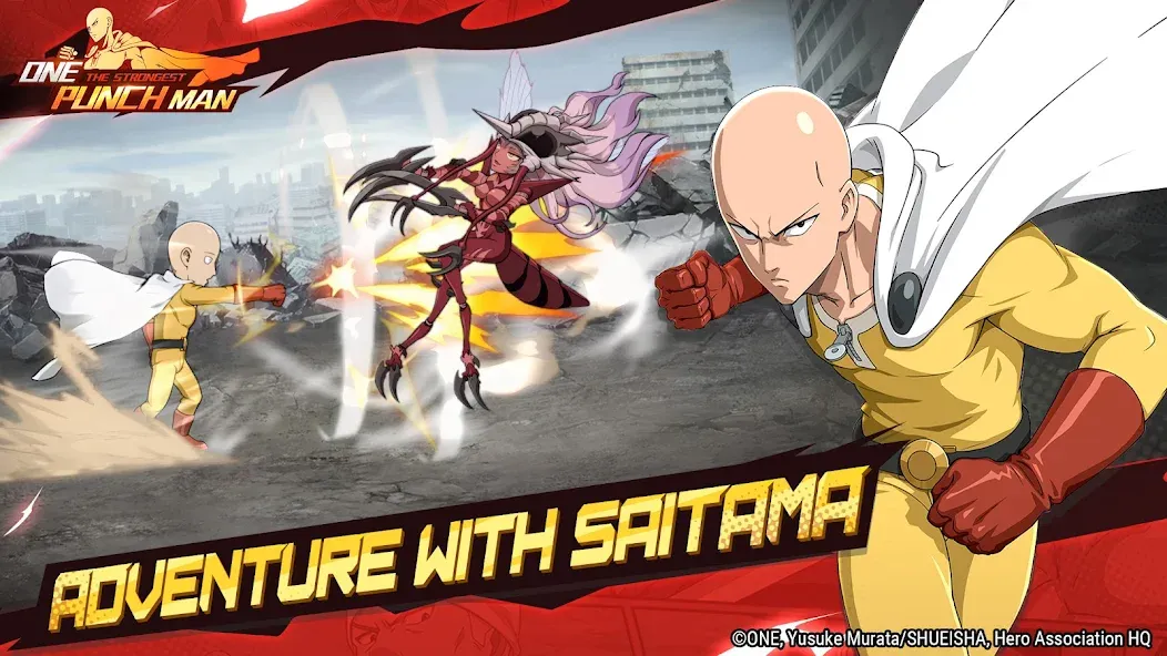 Взломанная One Punch Man - The Strongest на Андроид — Много денег и бесконечная энергия — скриншот 2