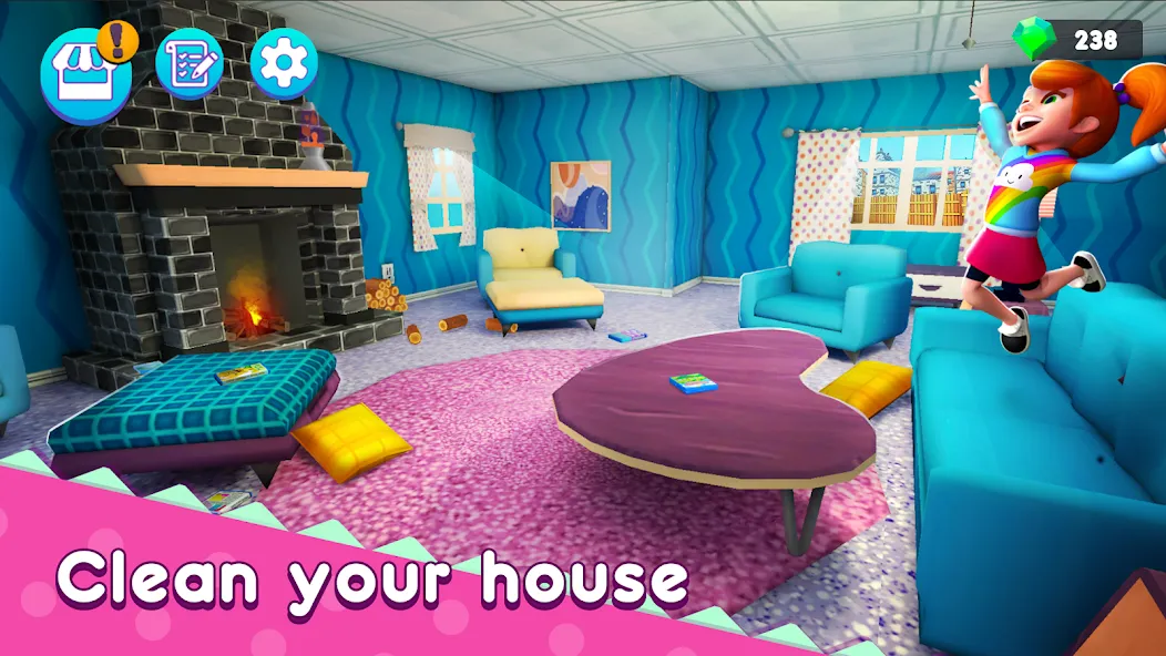 Mother Simulator: Family life — Взломанная версия (Много денег) — скриншот 5