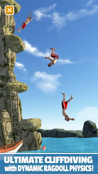 Скачать Flip Diving — Последняя версия (Много денег) — скриншот 1