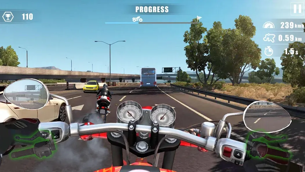Moto Bike Race : Driving Car MOD APK на Android — Много денег и без рекламы — скриншот 3