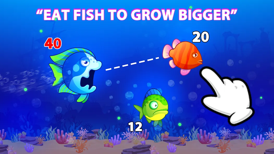 Скачать Eat Fish.IO : Fish Battle — Последняя версия (Много денег и без рекламы) — скриншот 1