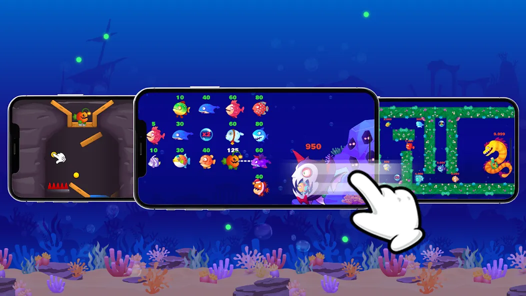 Скачать Eat Fish.IO : Fish Battle — Последняя версия (Много денег и без рекламы) — скриншот 3