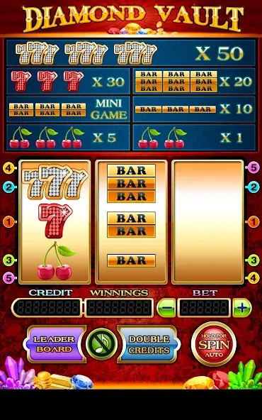 Скачать Diamond Vault Slots - Vegas на телефон — Бесконечные деньги и золото — скриншот 1