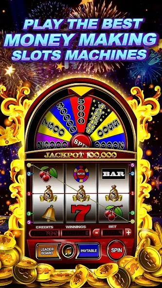 Скачать Money Wheel Slot Machine Game — Последняя версия (Много денег) — скриншот 1 Скачать Money Wheel Slot Machine Game — Последняя версия (Много денег) — скриншот 1