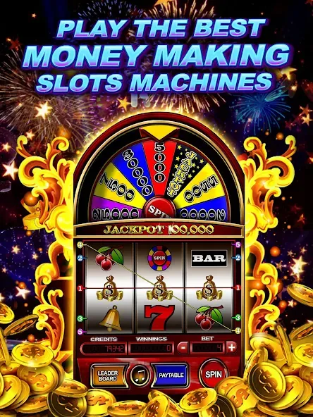 Скачать Money Wheel Slot Machine Game — Последняя версия (Много денег) — скриншот 3 Скачать Money Wheel Slot Machine Game — Последняя версия (Много денег) — скриншот 3