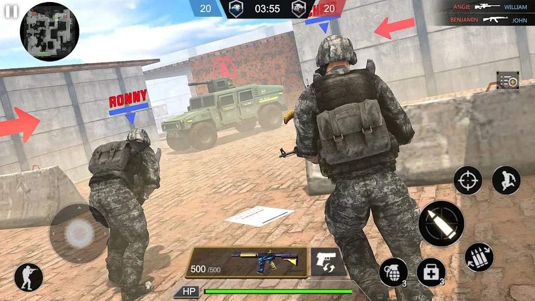 Army Commando Shooting Games — Много денег и бессмертие — скриншот 3