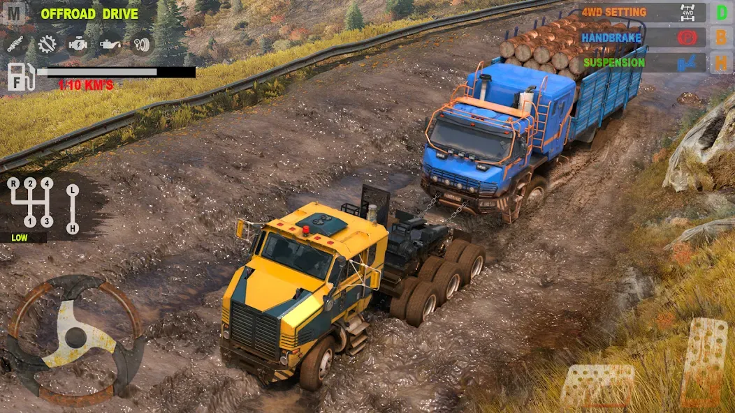 Offroad Mudrunner Games 3D (Мод Много денег) — скриншот 1