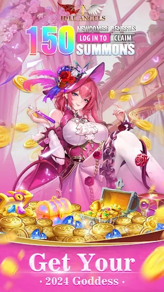 Скачать Idle Angels: Goddess' Warfare на телефон — Много денег и кристаллов — скриншот 1 Скачать Idle Angels: Goddess' Warfare на телефон — Много денег и кристаллов — скриншот 1
