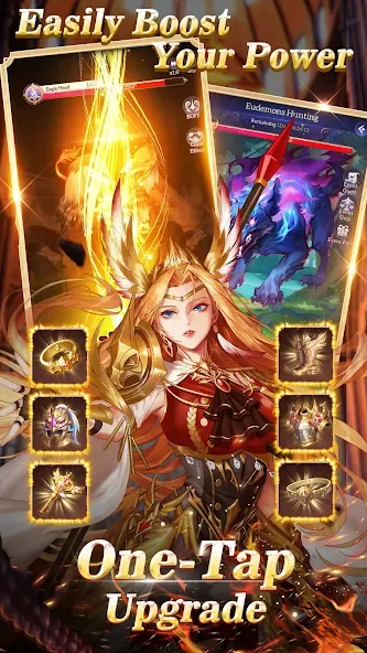 Скачать Idle Angels: Goddess' Warfare на телефон — Много денег и кристаллов — скриншот 3 Скачать Idle Angels: Goddess' Warfare на телефон — Много денег и кристаллов — скриншот 3