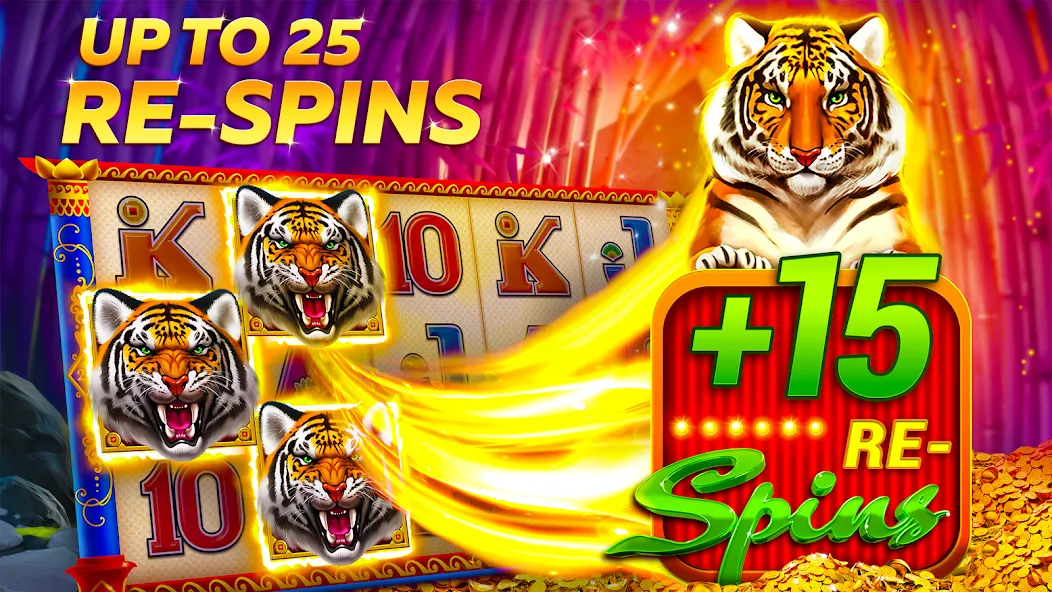 Infinity Slots - Casino Games MOD APK на Android — Бесконечные монеты — скриншот 3