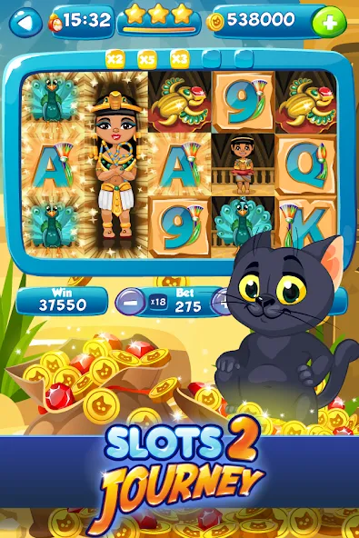 Slots Journey 2: Vegas Casino MOD — Много денег на Андроид — скриншот 1