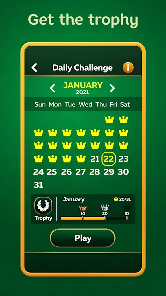 Скачать Solitaire Play - Card Klondike на телефон — Без рекламы — скриншот 5