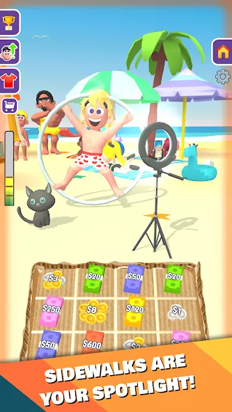 Взломанная Street Life: Merge Tap Clicker на Андроид — Много денег — скриншот 5
