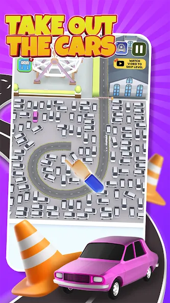 Скачать Parking Jam: Car Parking Games с модом — Много денег — скриншот 5