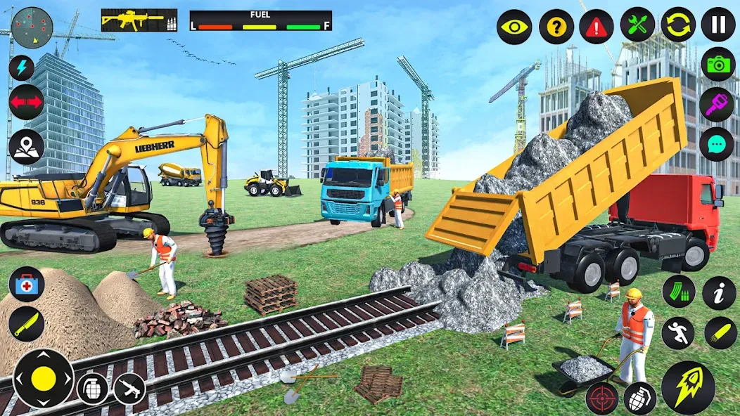 Скачать Excavator Simulator Crane Game с модом — Много денег — скриншот 1