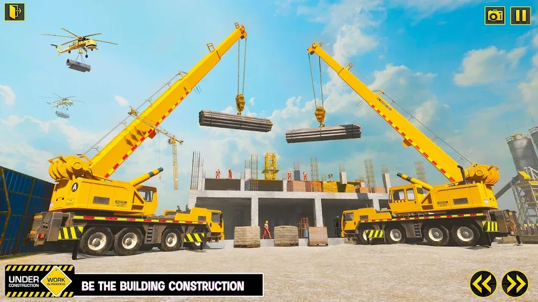Скачать Excavator Simulator Crane Game с модом — Много денег — скриншот 4