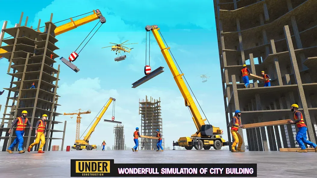 Скачать Excavator Simulator Crane Game с модом — Много денег — скриншот 5
