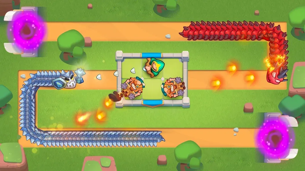 Rush Royale: Tower Defense TD Mod APK Много денег и кристаллов — Скачать на Андроид — скриншот 3