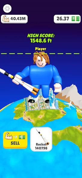 Скачать Lifting Hero (Мод: Много денег) на Андроид — скриншот 3