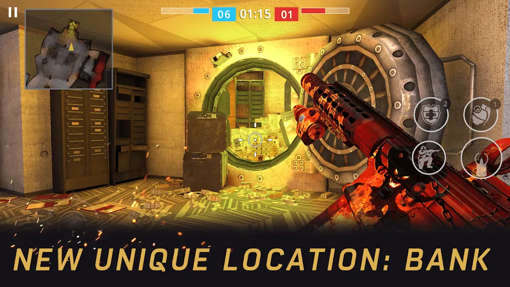 Скачать Warface GO: FPS shooting games на телефон — Бессмертие и без перезарядки — скриншот 1
