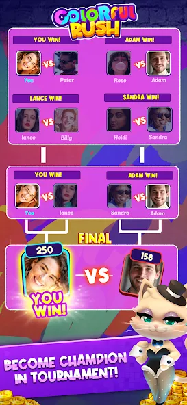 Match Club : PvP Match3 на Андроид — Мод Много денег — скриншот 1