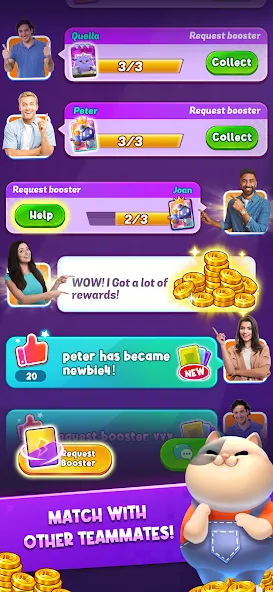 Match Club : PvP Match3 на Андроид — Мод Много денег — скриншот 2