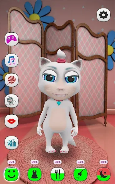 Скачать My Talking Kitty Cat на Андроид — Много денег — скриншот 1