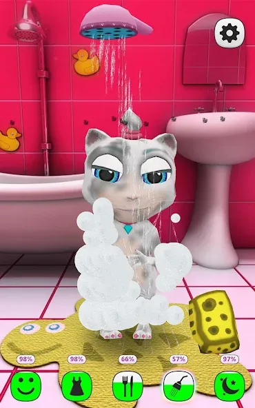 Скачать My Talking Kitty Cat на Андроид — Много денег — скриншот 2